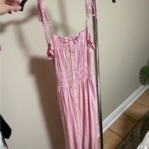 Universal Thread Pink and White Striped Dress